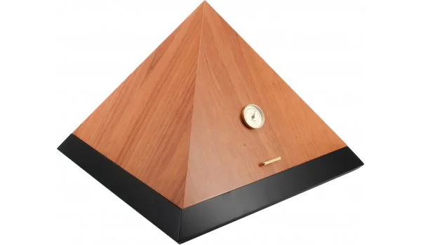 adorini humidor u obliku piramide Deluxe L Bi-Color od cedrovine crni